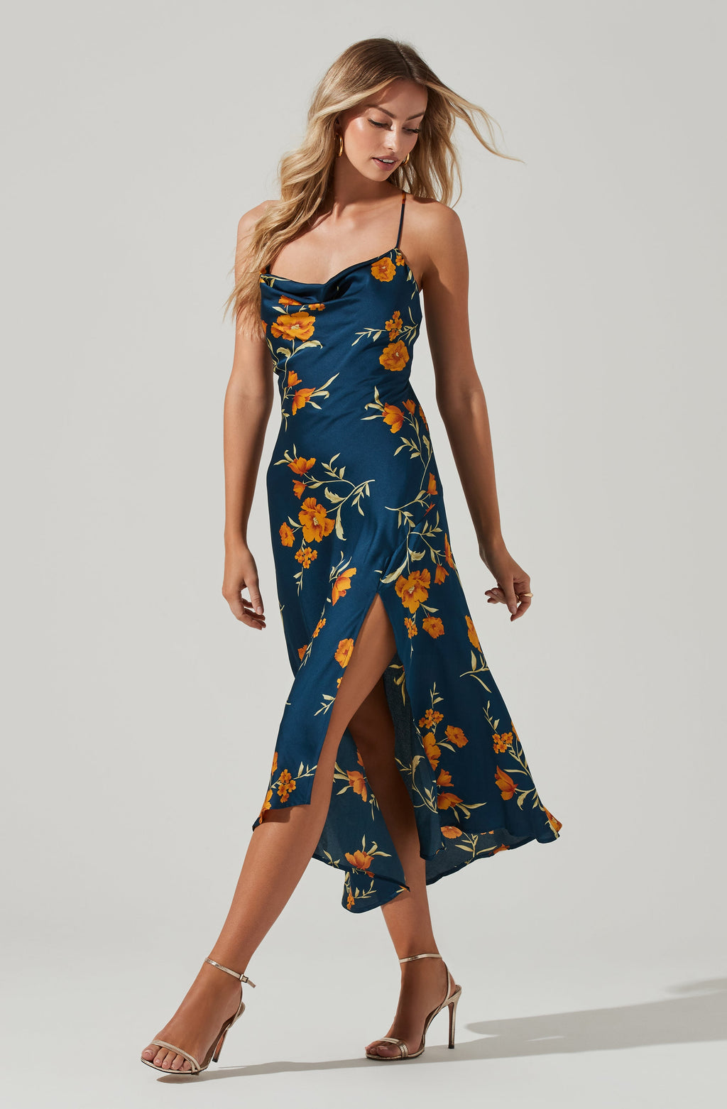 Gaia Floral Midi Dress