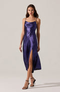 Gaia Metallic Midi Dress