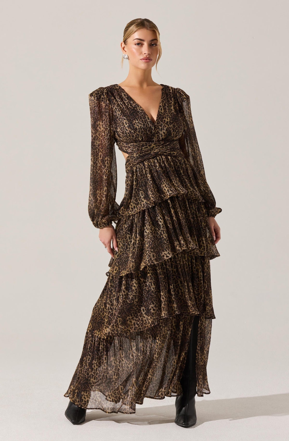 Anora Floral Tiered Maxi Dress