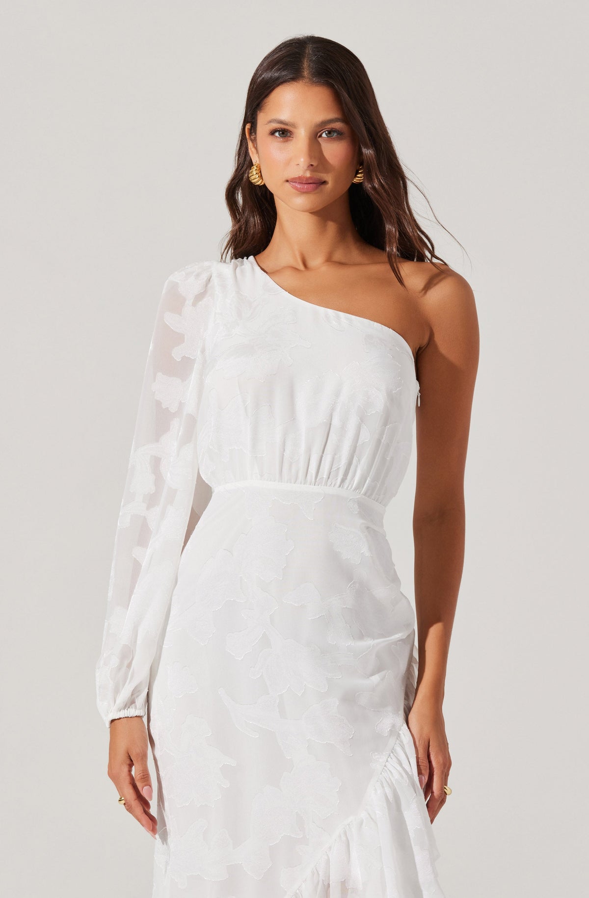 Calista One Shoulder Midi Dress