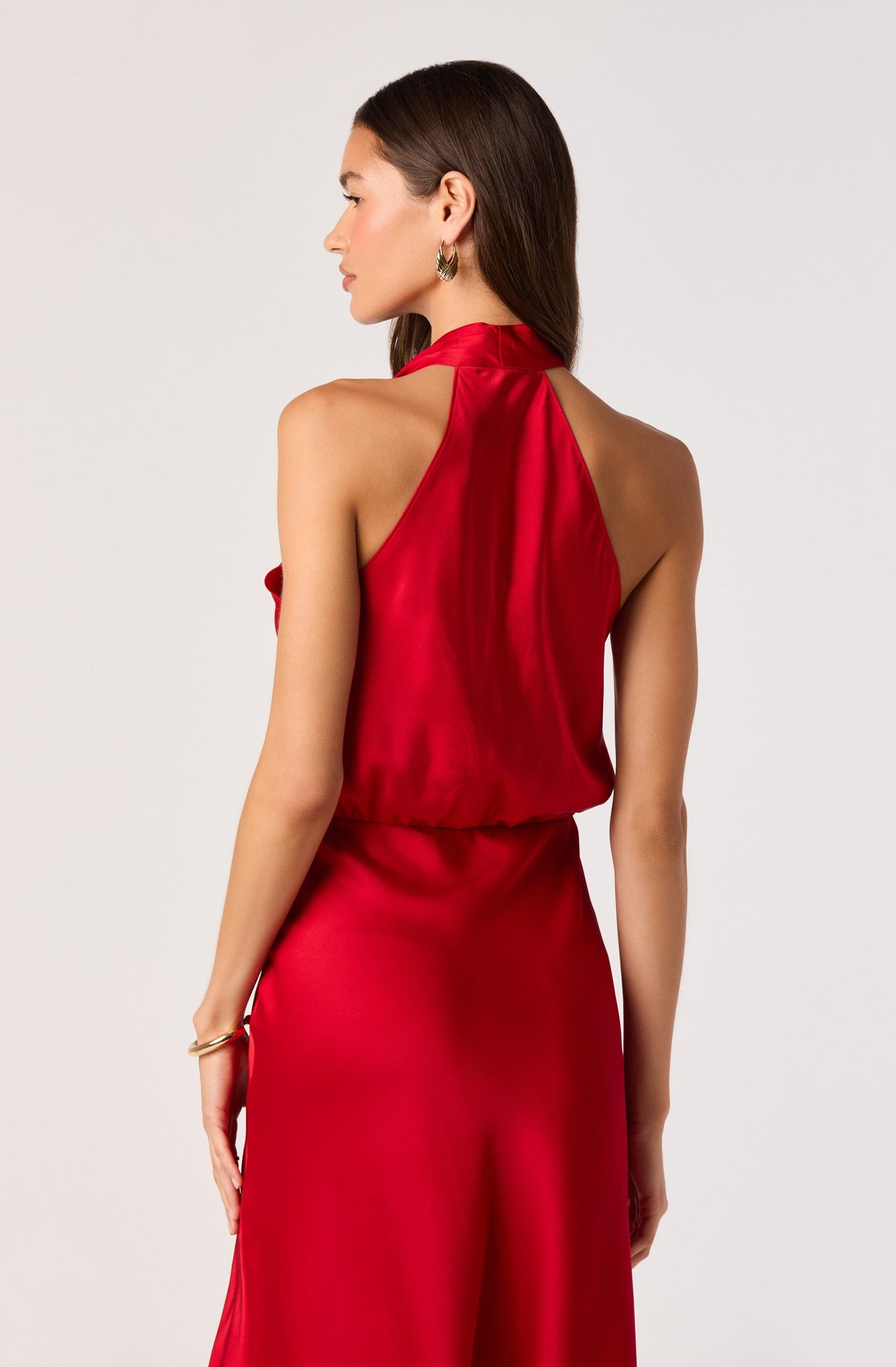 Jelyn Satin Midi Dress