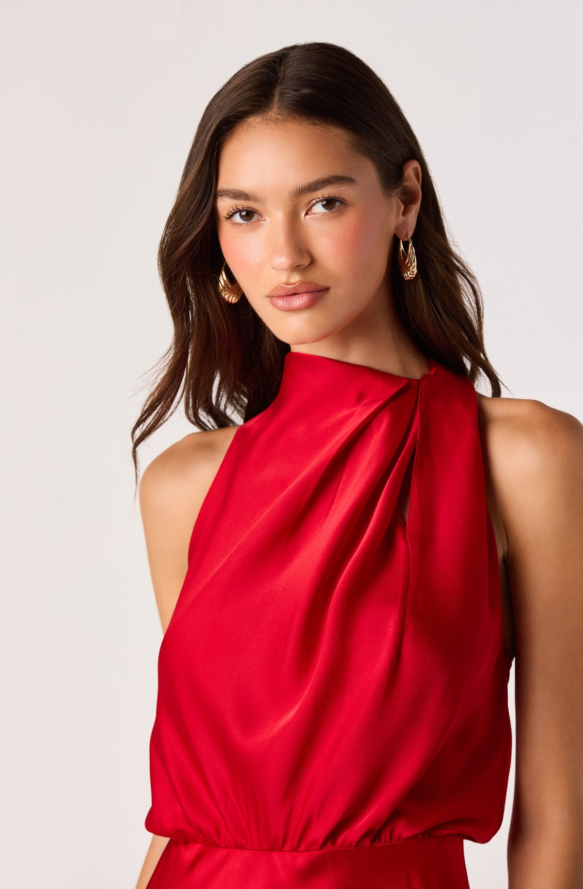 Jelyn Satin Midi Dress