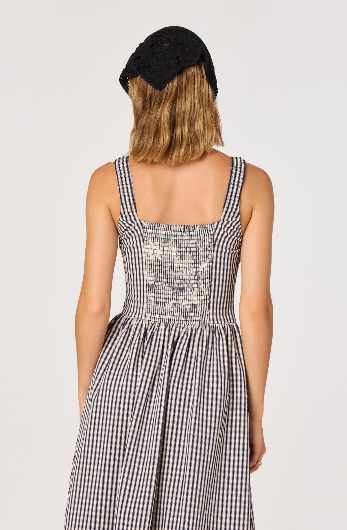 Temperance Gingham Check Maxi Dress