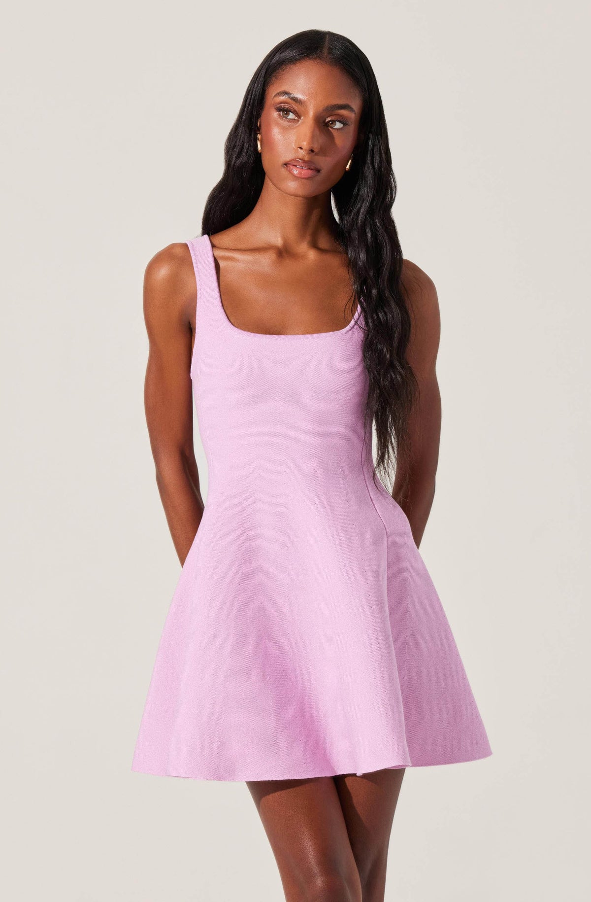 Lucile Mini Sweater Skater Dress