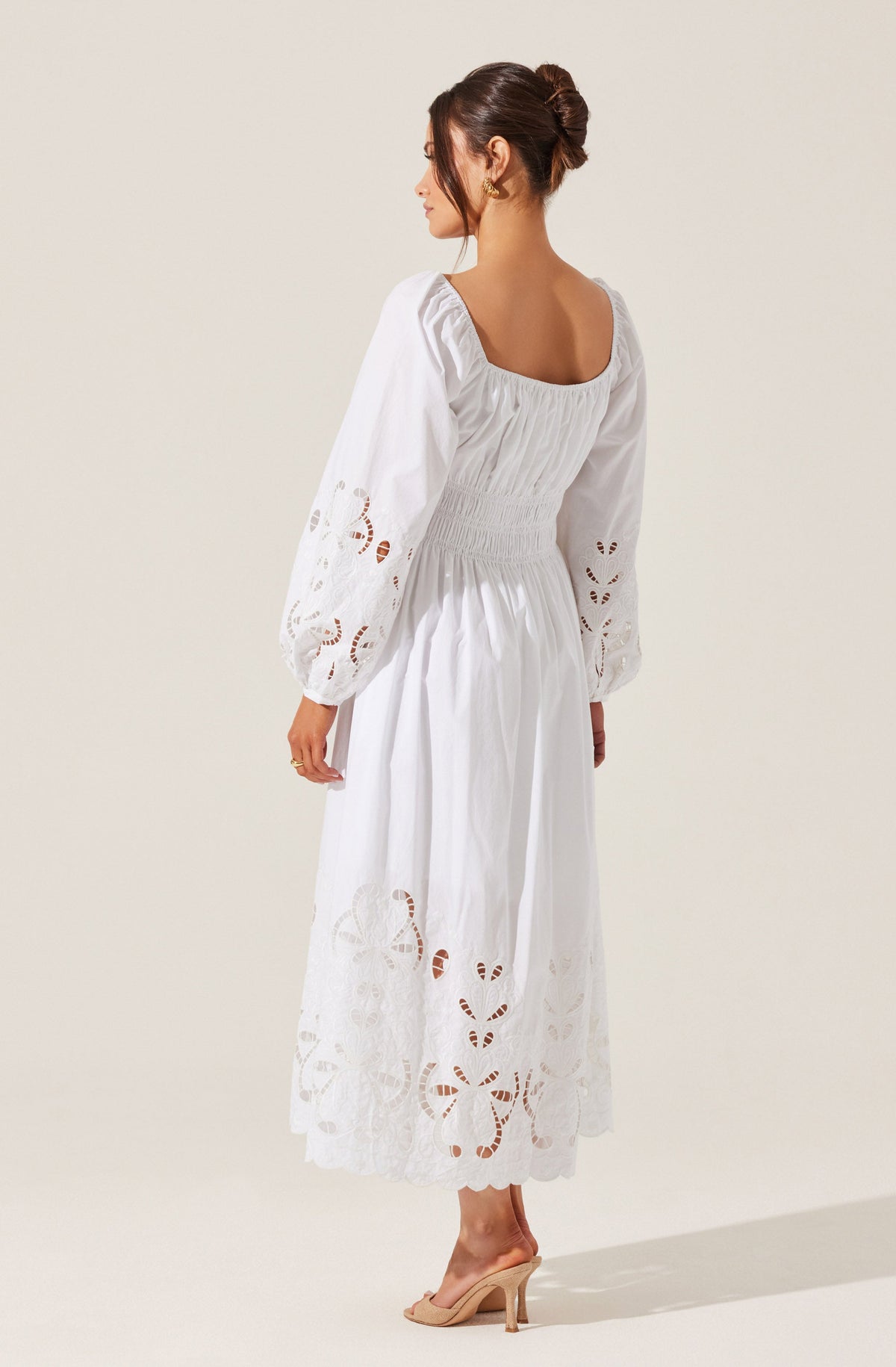 Wisnia Eyelet Embroidered Dress