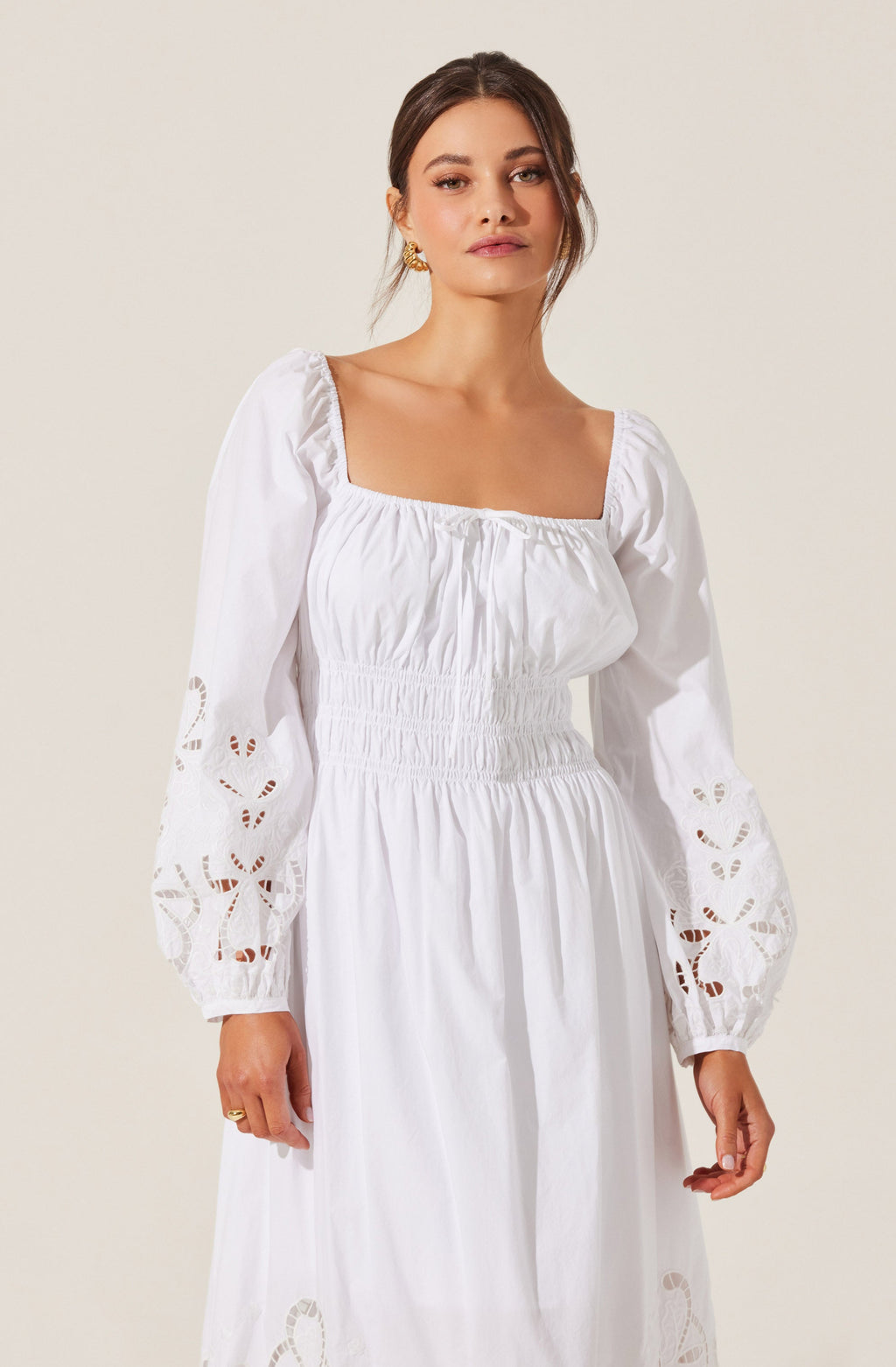 Wisnia Eyelet Embroidered Dress