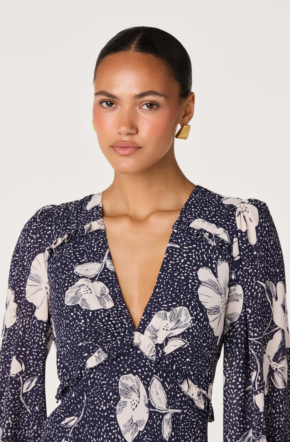 Calantha Floral V-Neck Maxi Dress