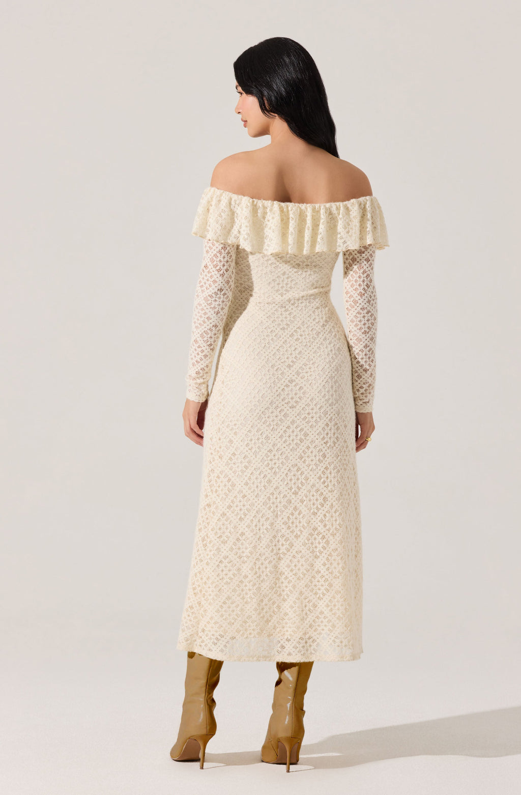 Dorian Ruffle Off Shoulder Dress