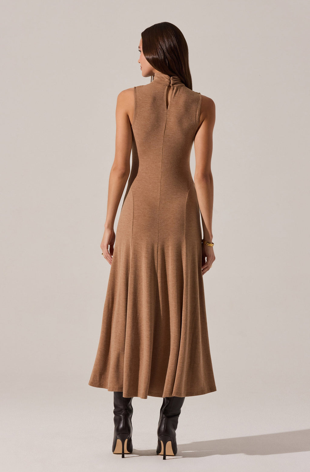 Haylie Sleeveless Turtleneck Sweater Dress