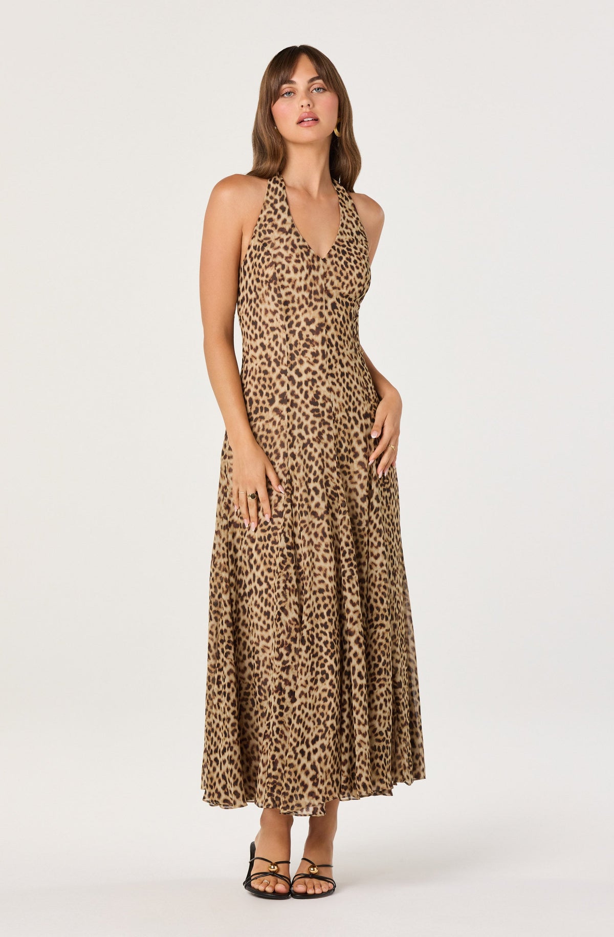 Myra V-Neck Halter  Maxi Dress