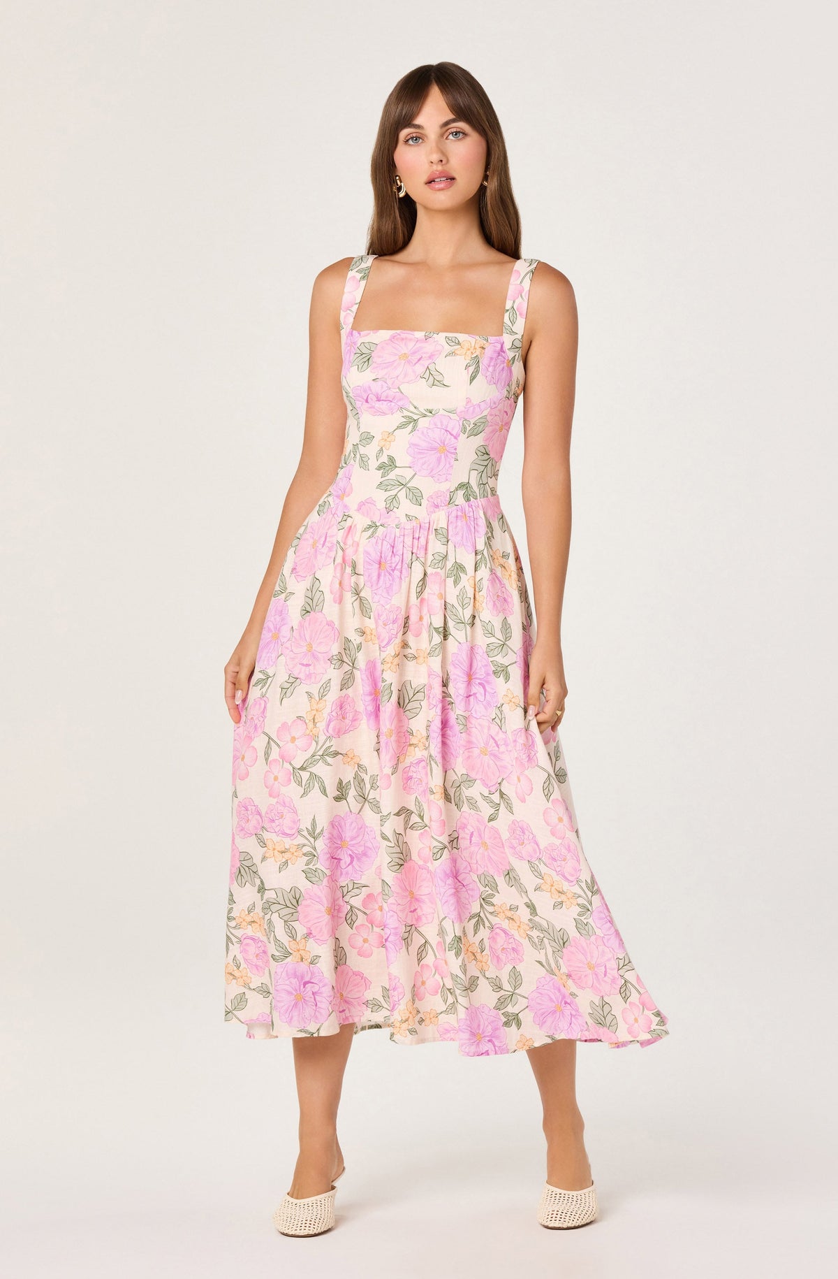 Elodie Floral Midi Dress