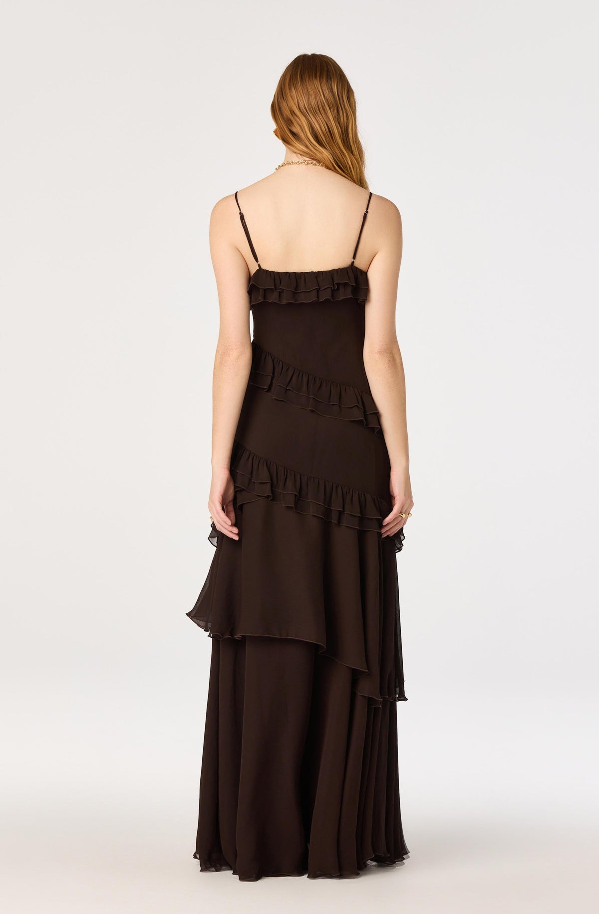 Journee Tiered Ruffle Maxi Dress
