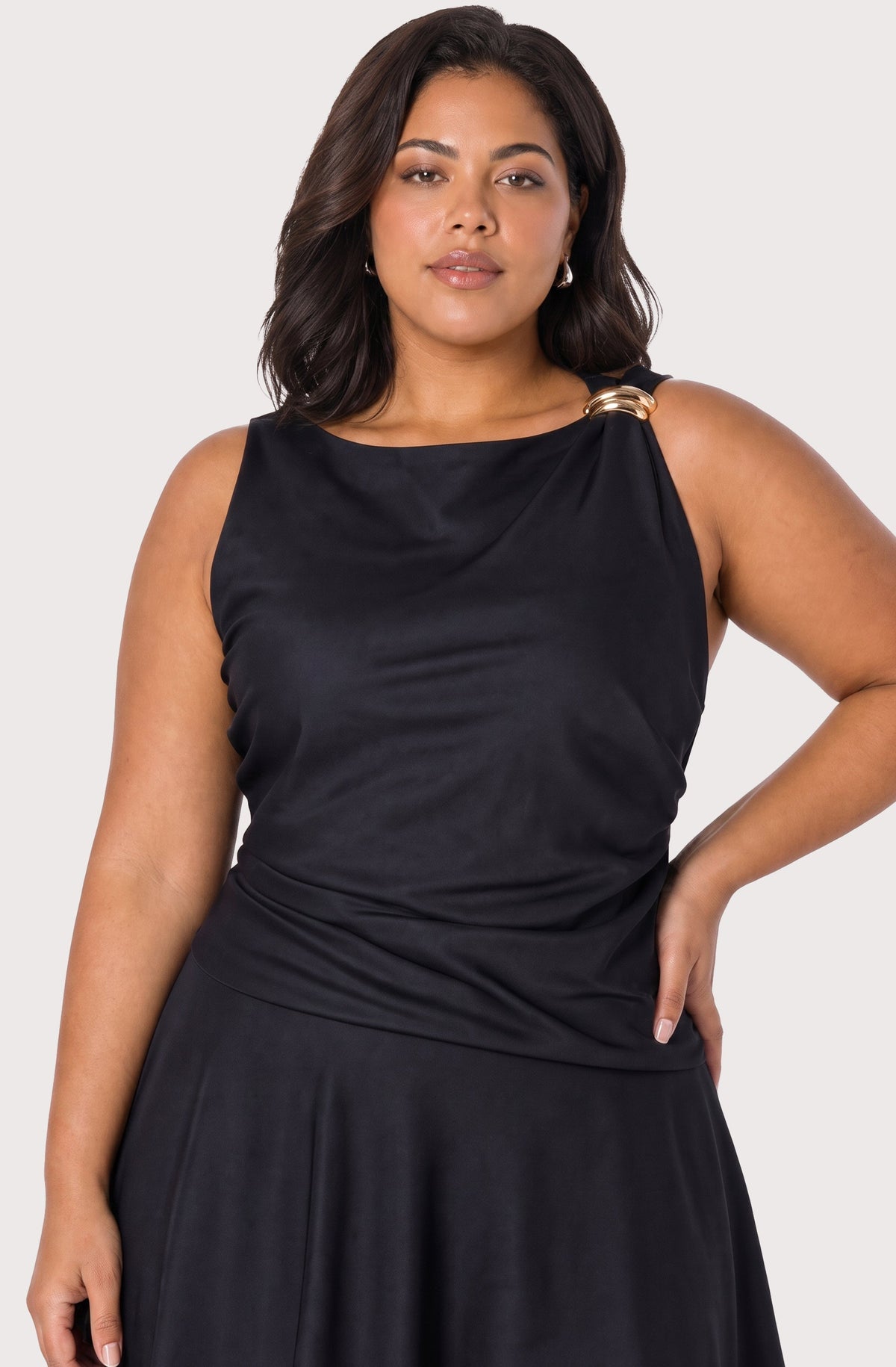 Violet Drop-Waist Mini Dress