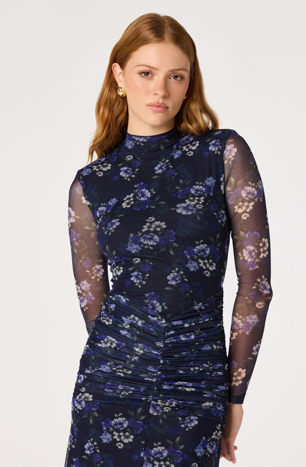 Romy Floral Mesh Maxi Dress