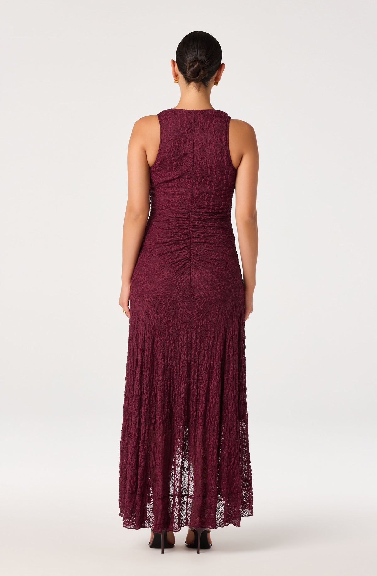 Casia Lace Ruffle Maxi Dress
