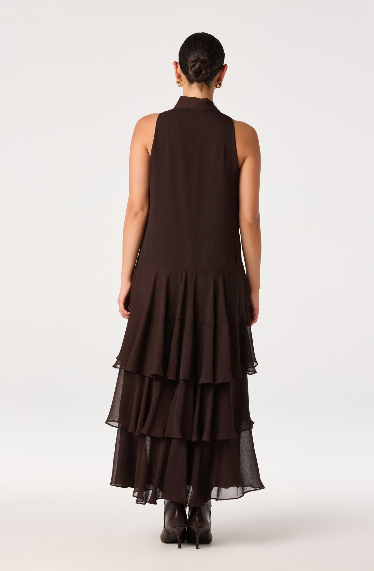 Katheryn Tie Neck Maxi Dress