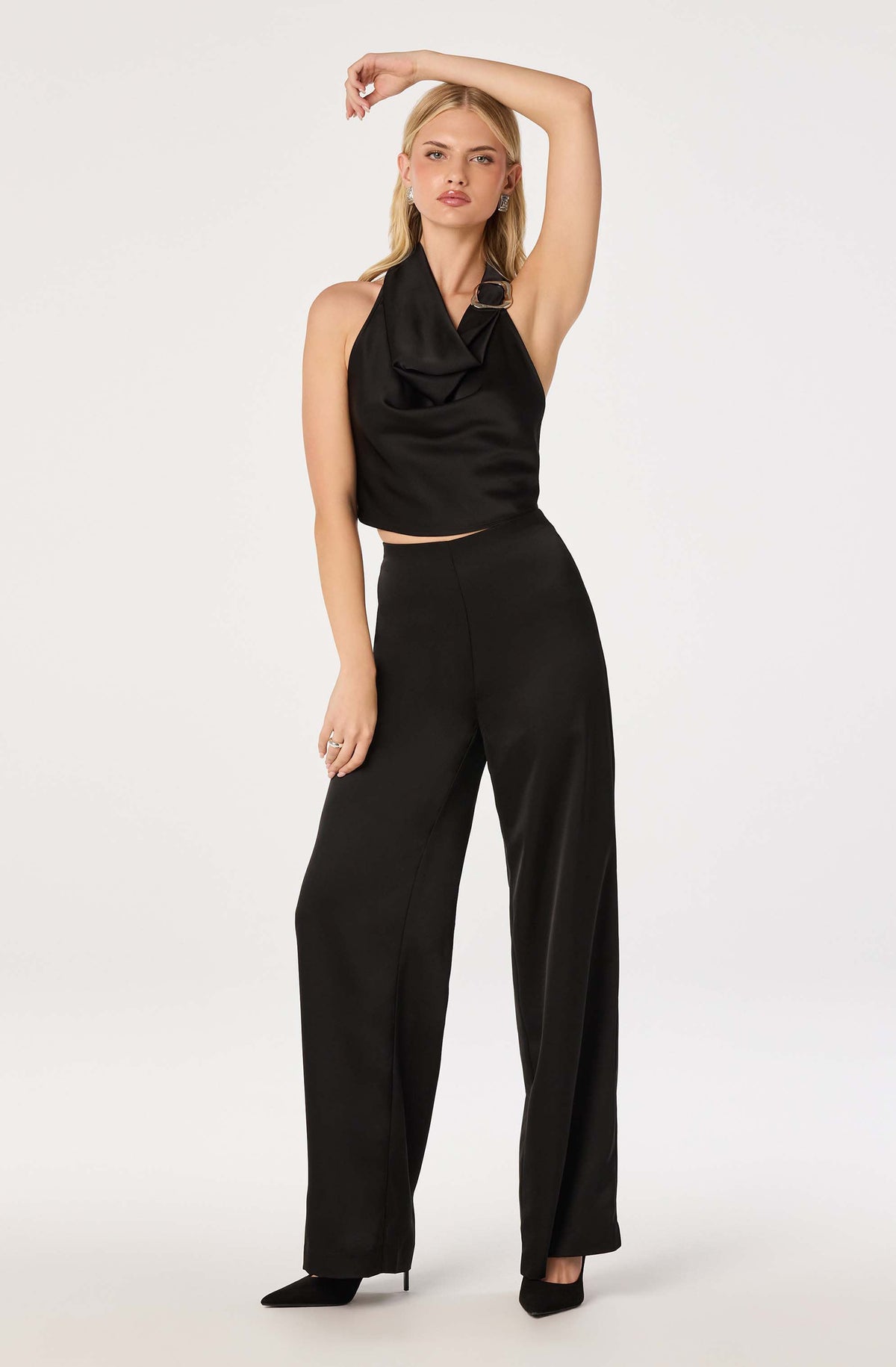 Ivana Satin Wide Leg Pants