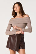 Oaklee Faux Leather Skort