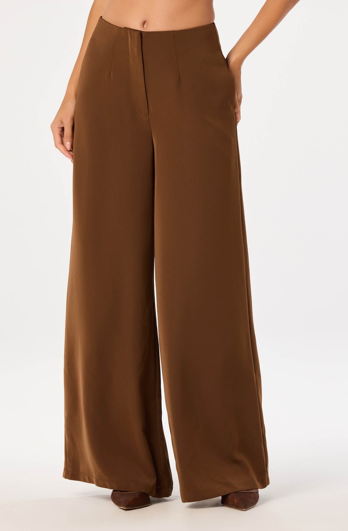Ginger Satin Wide Leg Pants