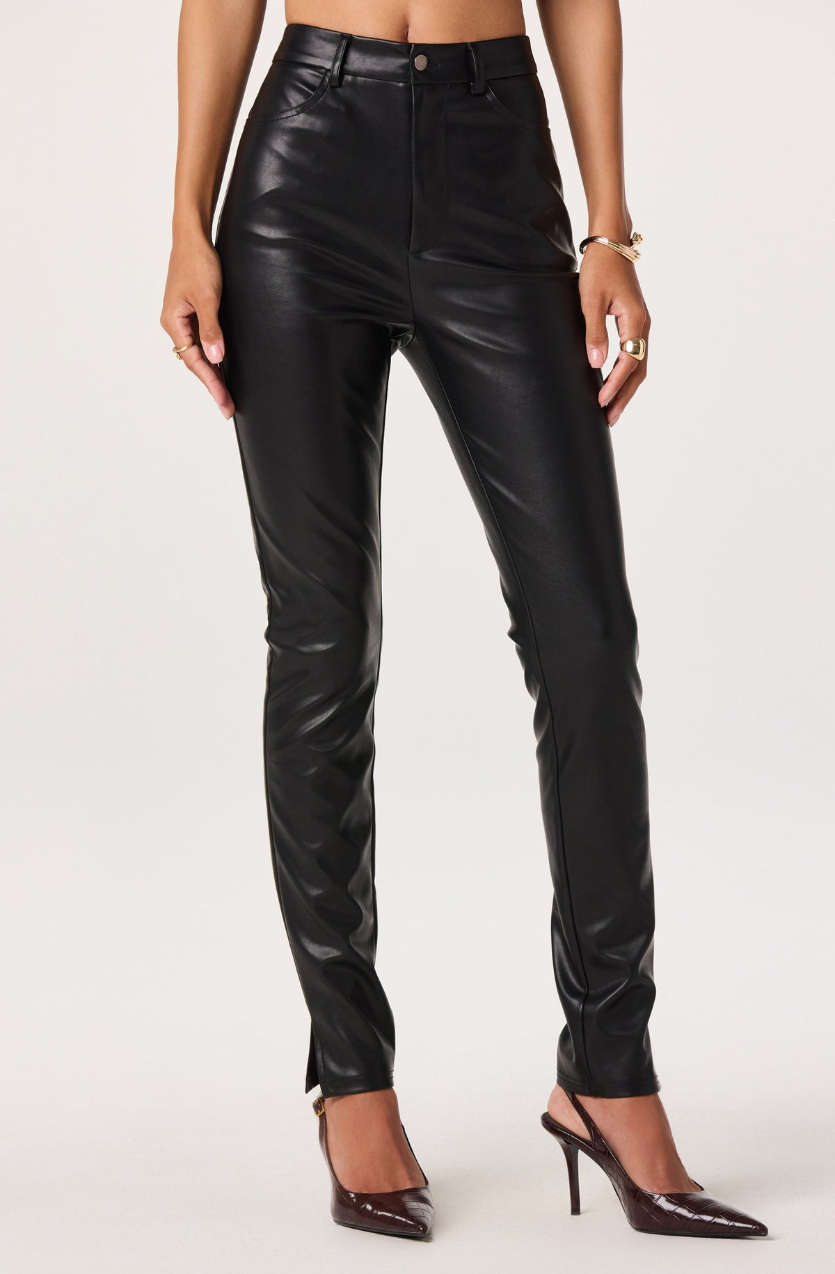 Mal High-Rise Faux Leather Pants
