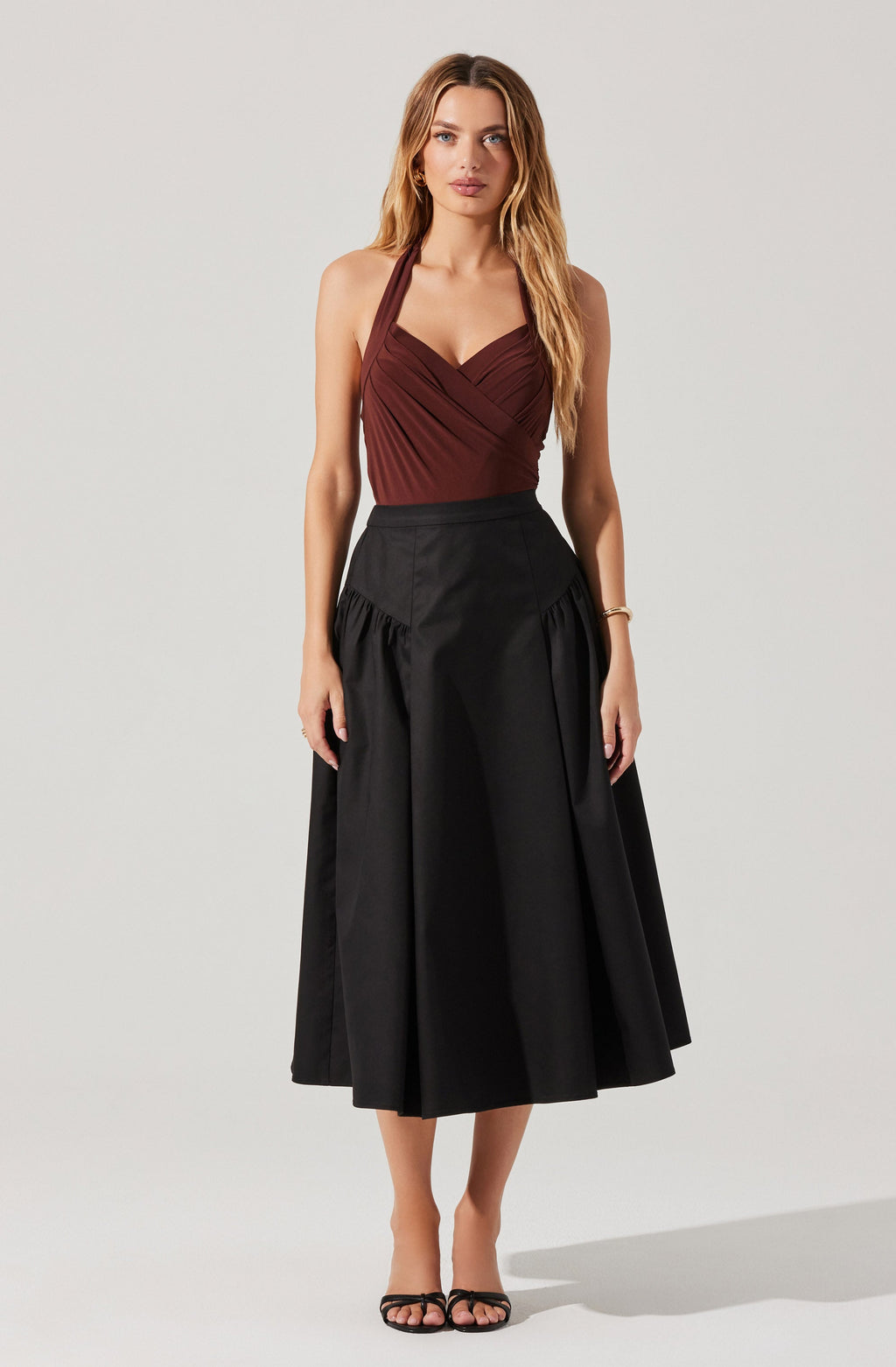 Laila Flared Midi Skirt