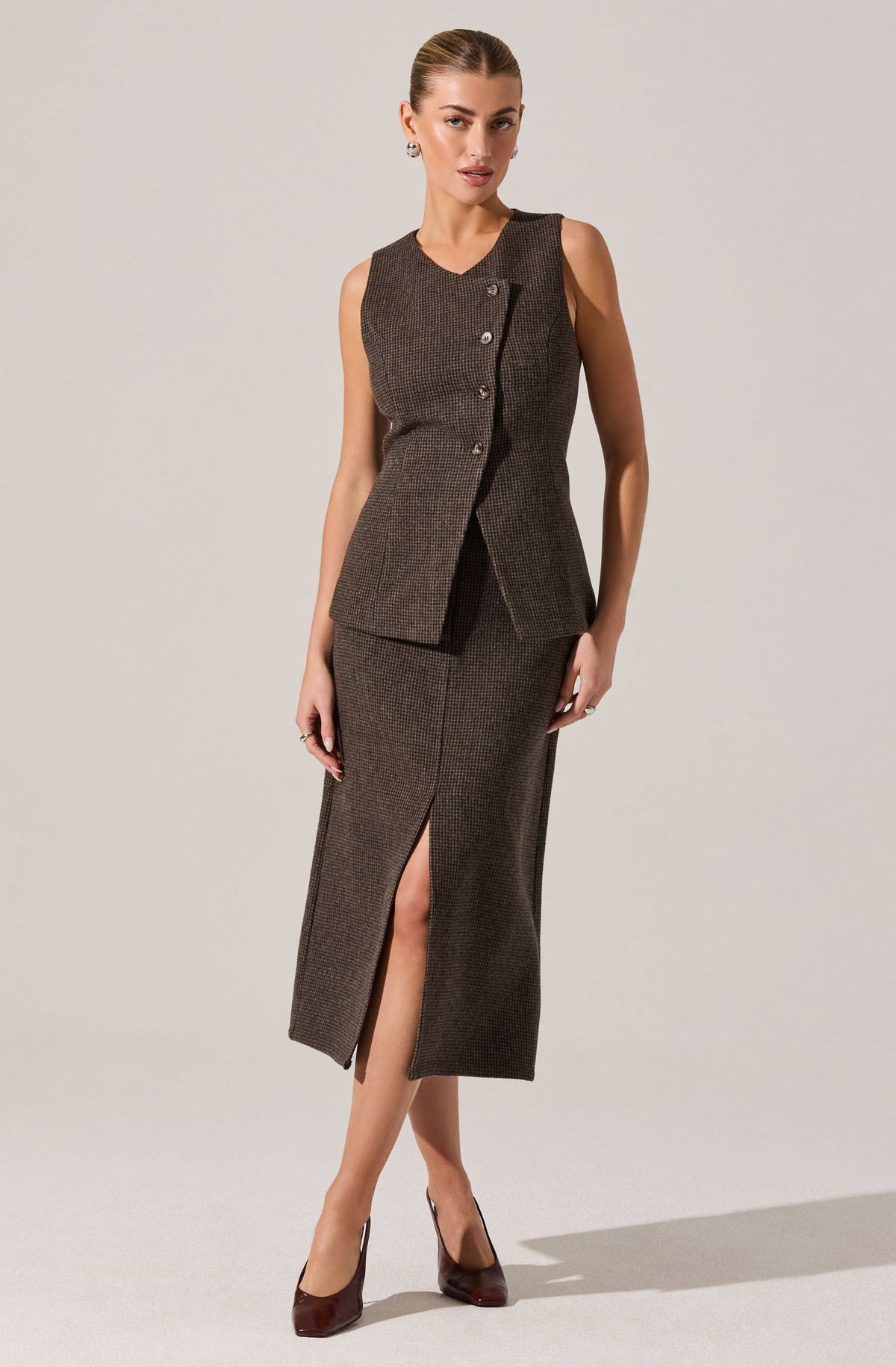 Rielle Wool-Blend Pencil Skirt