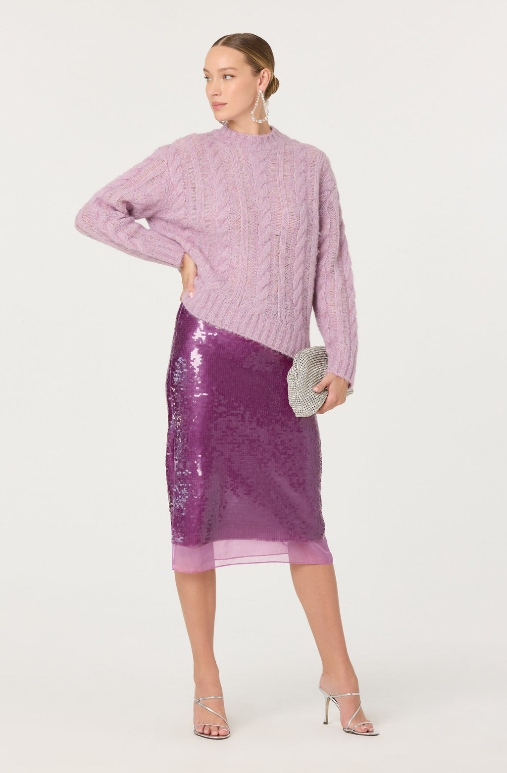 Shirin Sequin Pencil Skirt