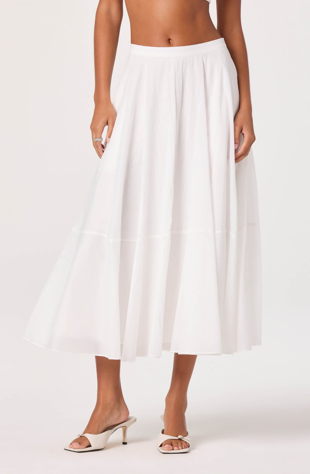 Grace Tiered A-Line Midi Skirt