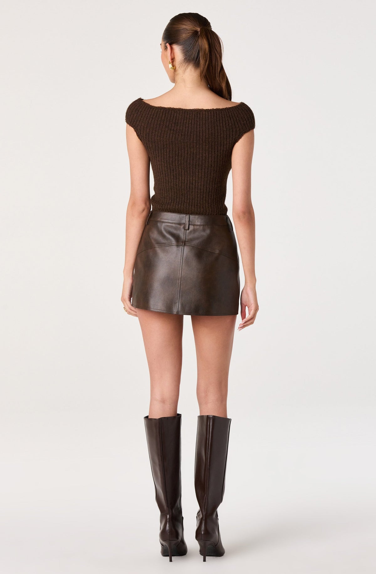 Otha Faux Leather Mini Skirt