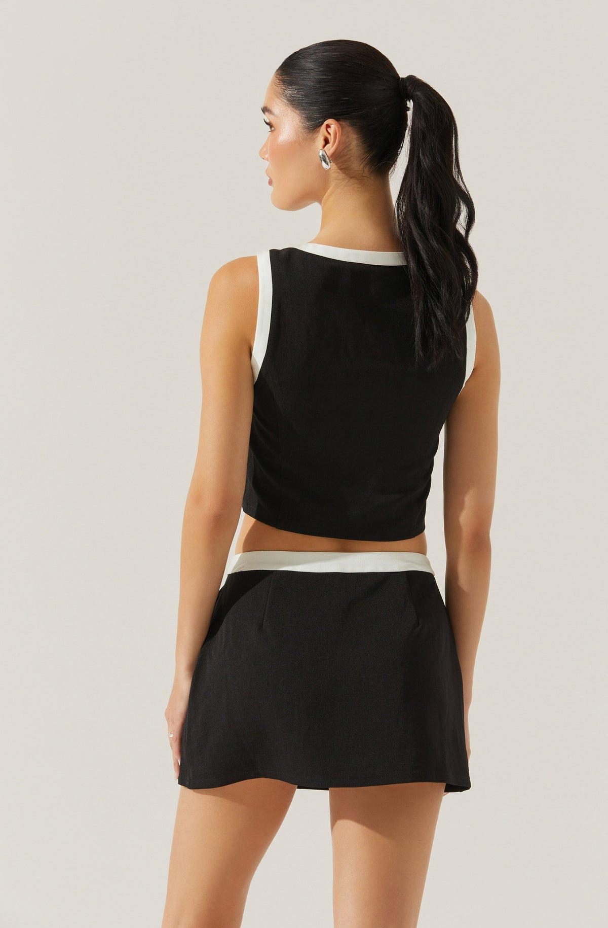 Rory Contrast Trim Top
