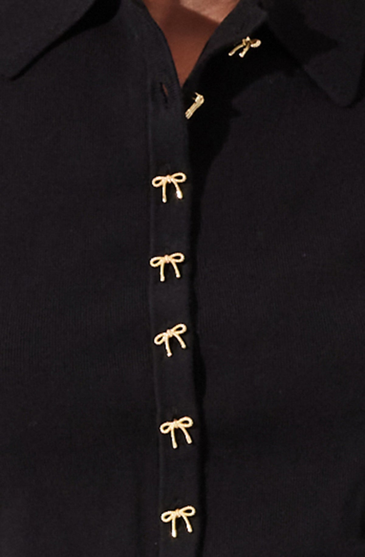 Kori Bow Embellished Sweater Top