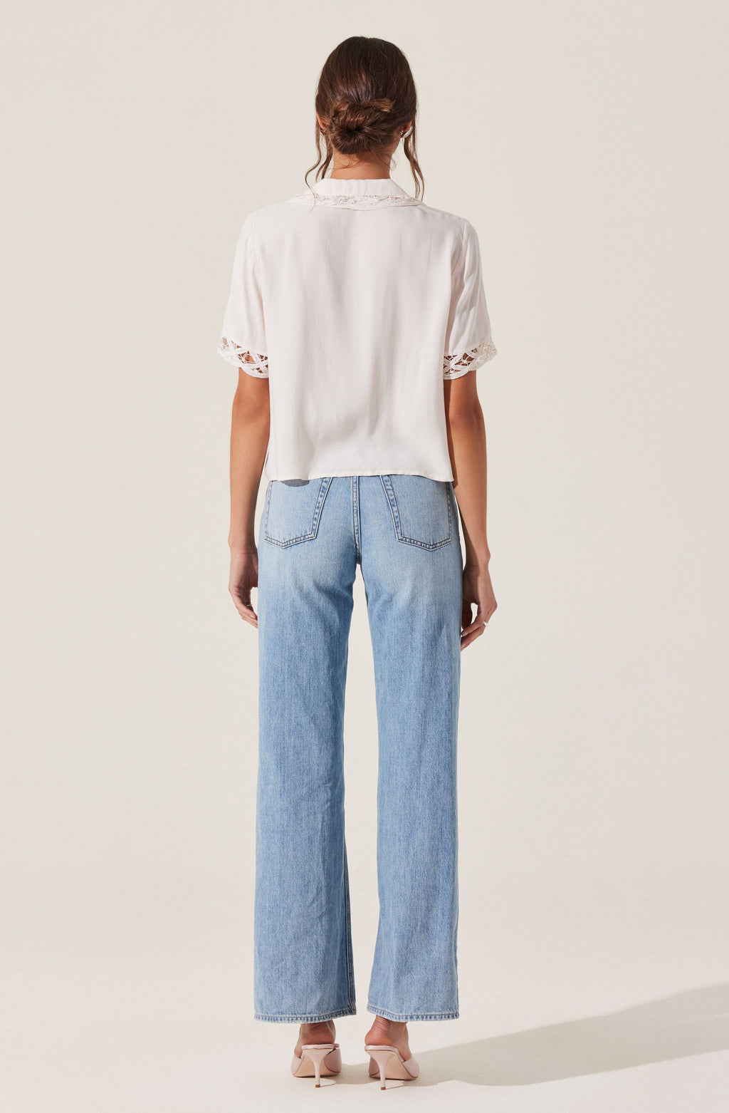 Elinda Lace Trim Top