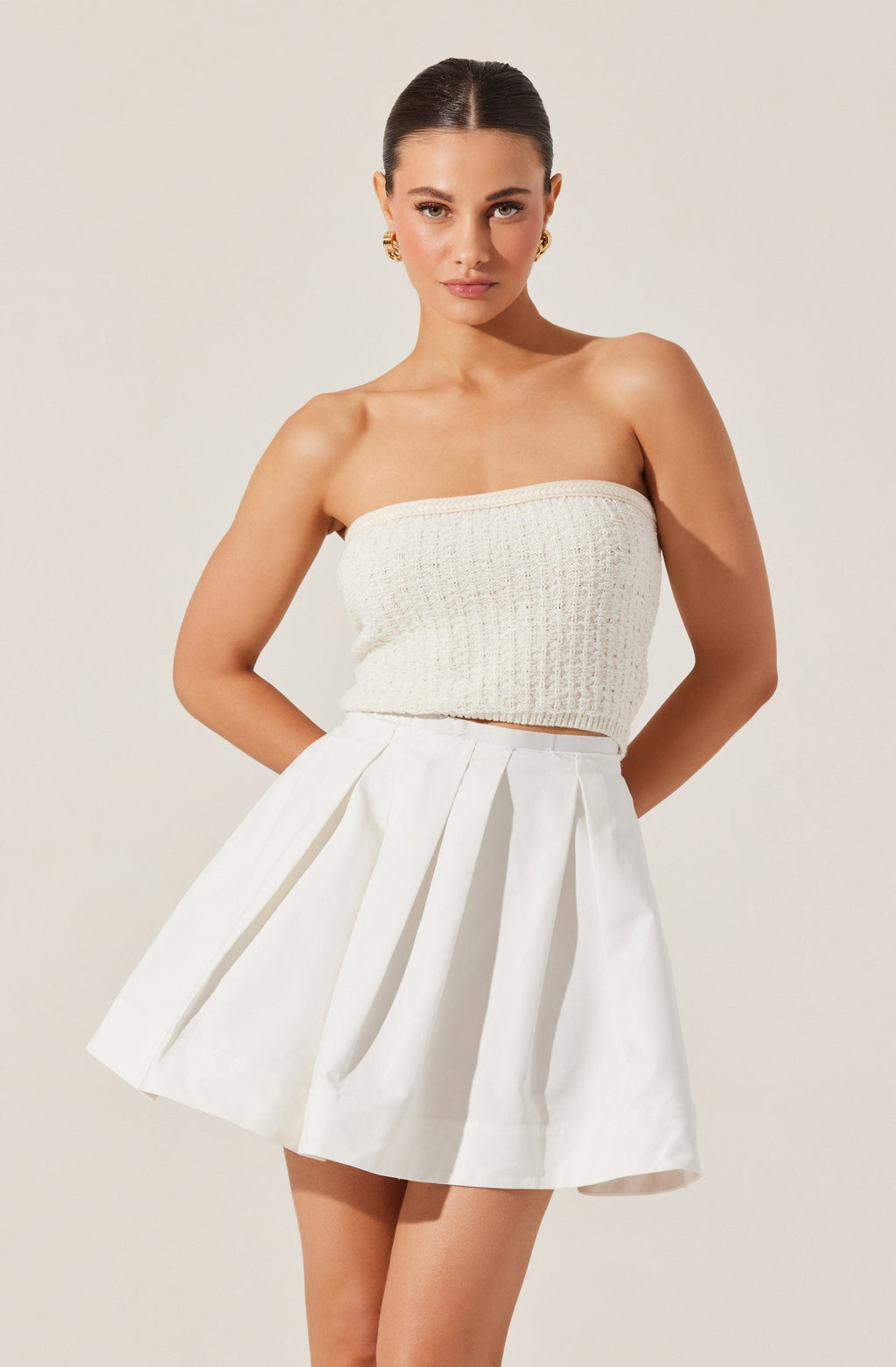 Antheia Pleated Mini Skirt