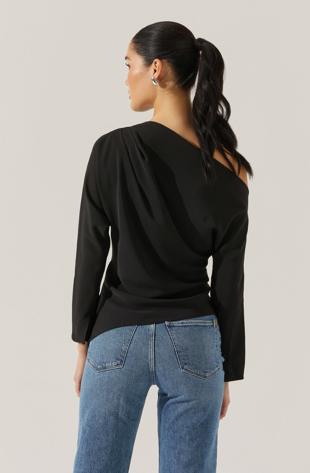 Orlia Off Shoulder Asymmetric Top