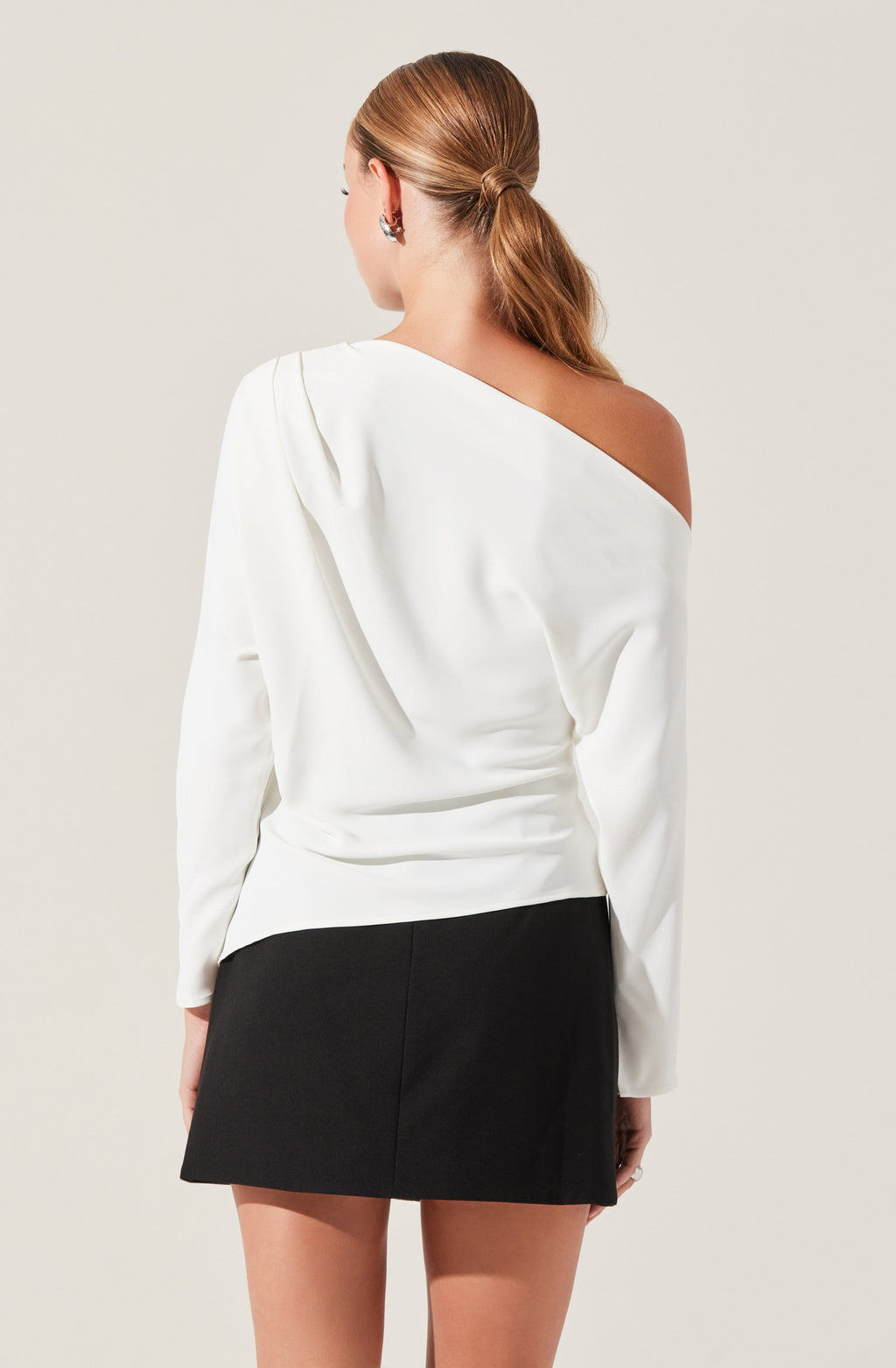 Orlia Off Shoulder Asymmetric Top