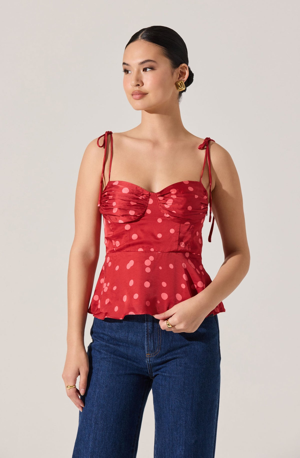 Selina Sweetheart Peplum Top