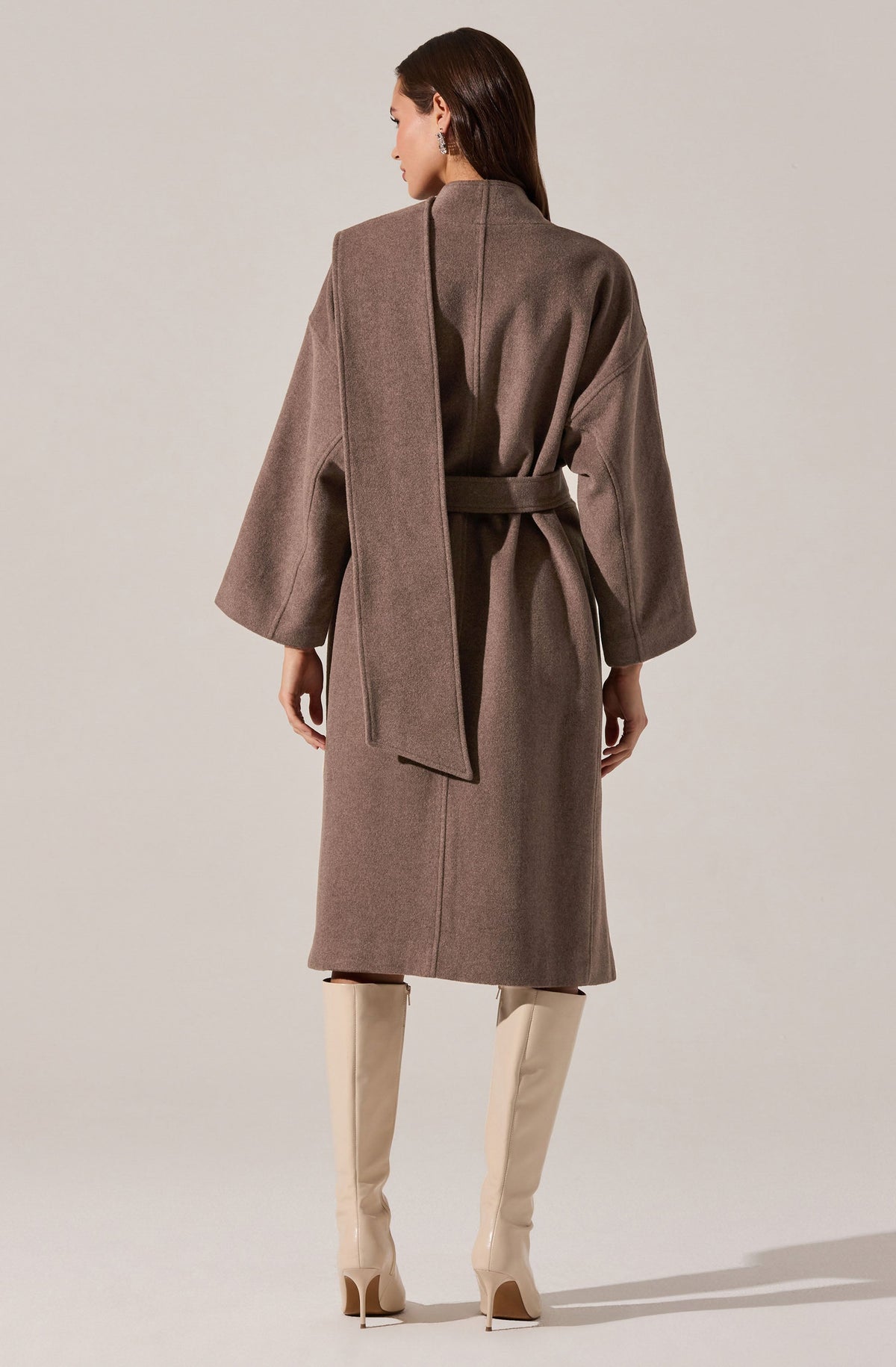 Elaxi Longline Wrap Scarf Coat