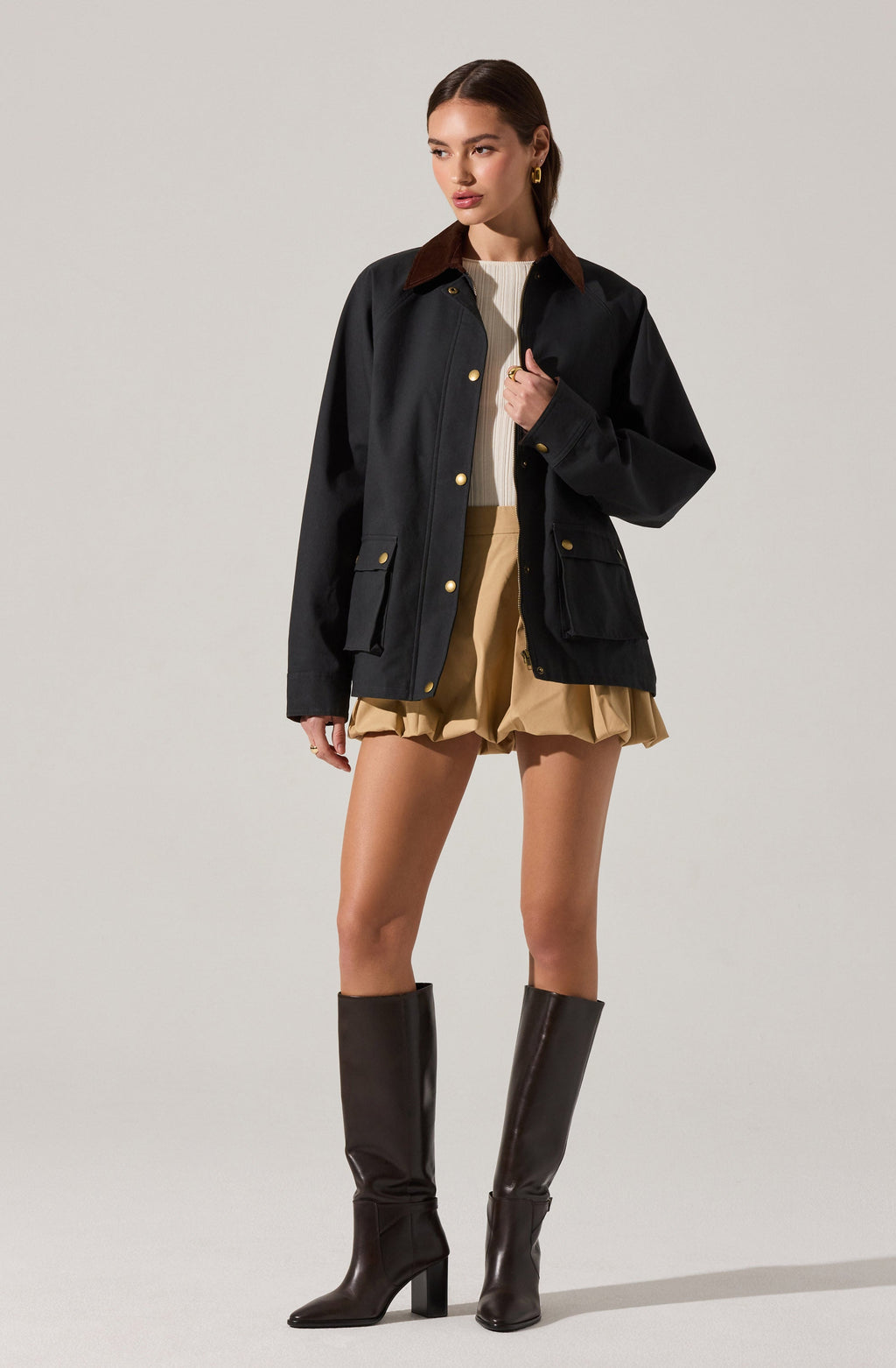 Rylan Contrast Barn Jacket