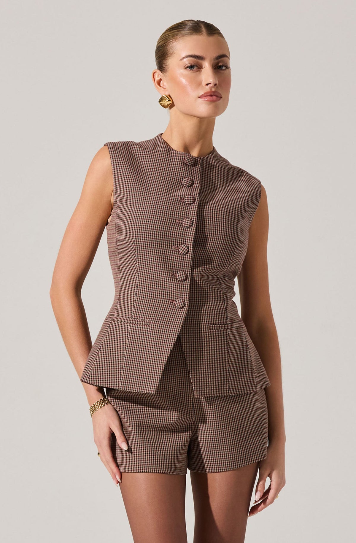 Gisselle High Neck Cutaway Vest
