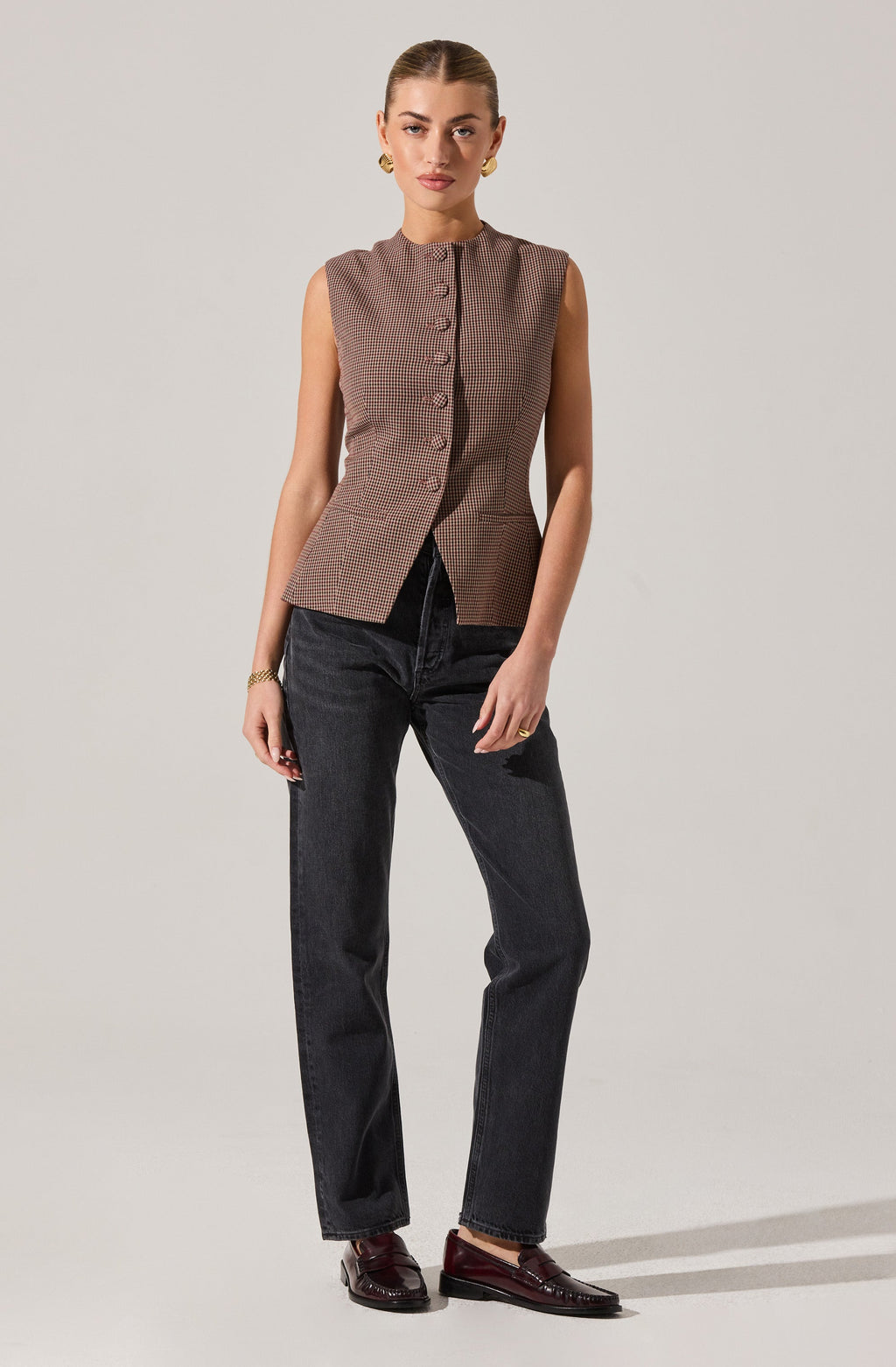 Gisselle High Neck Cutaway Vest