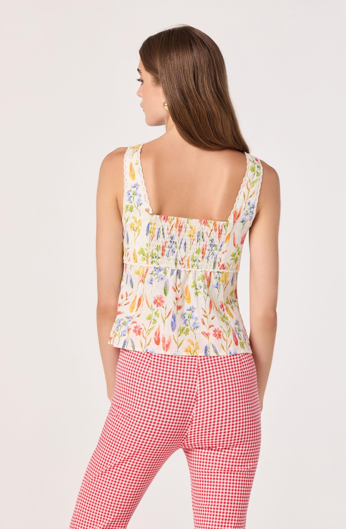 Theresa Floral Lace Bustier Tank