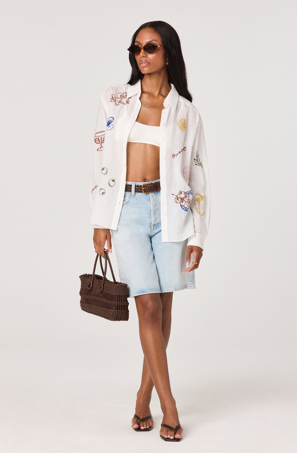 Trace Embroidered Picnic Shirt