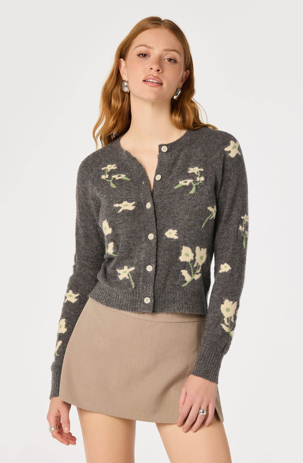 Joy Floral Knit Cardigan