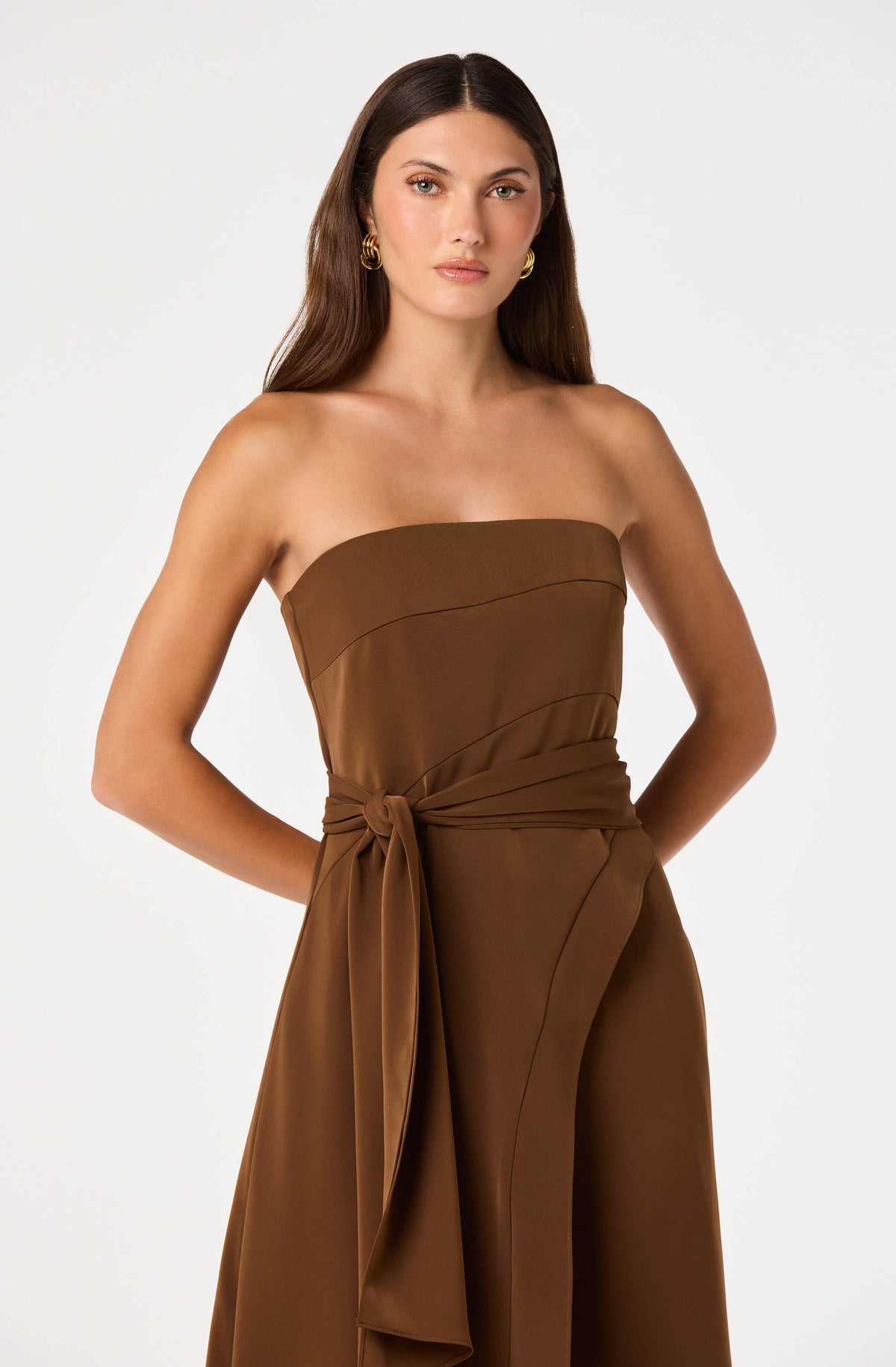 Ginger Strapless Wrap-Style Tunic