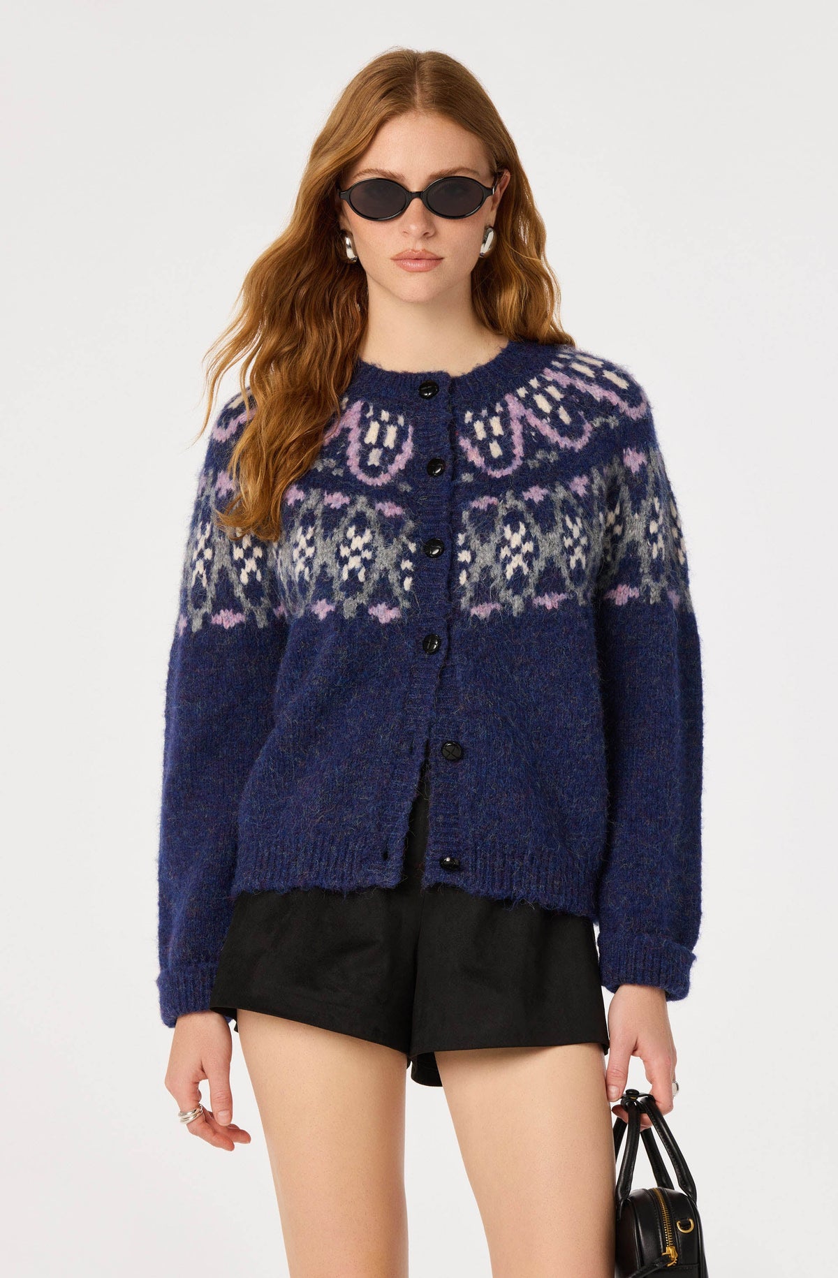 Irene Fair Isle Oversized Cardigan