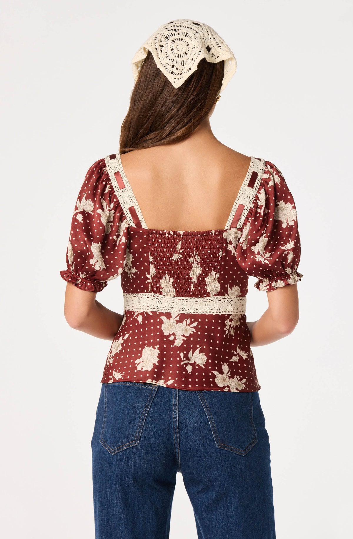 Kristal Floral Milkmaid Top