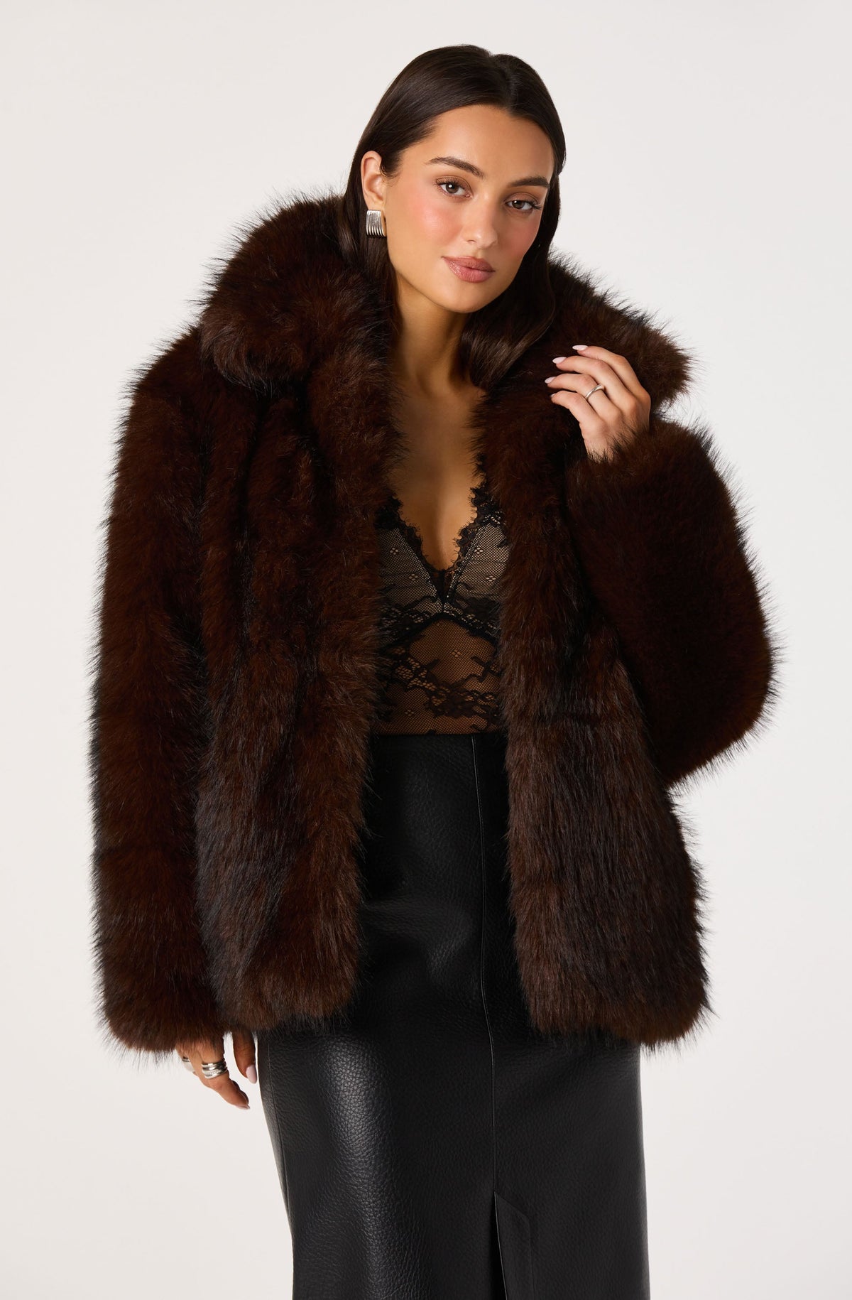 Zillah Oversized Faux Fur Jacket