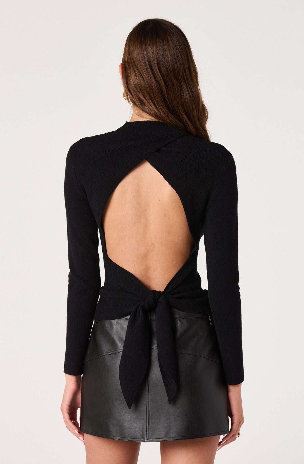 Alenya Open Back Ribbed Sweater