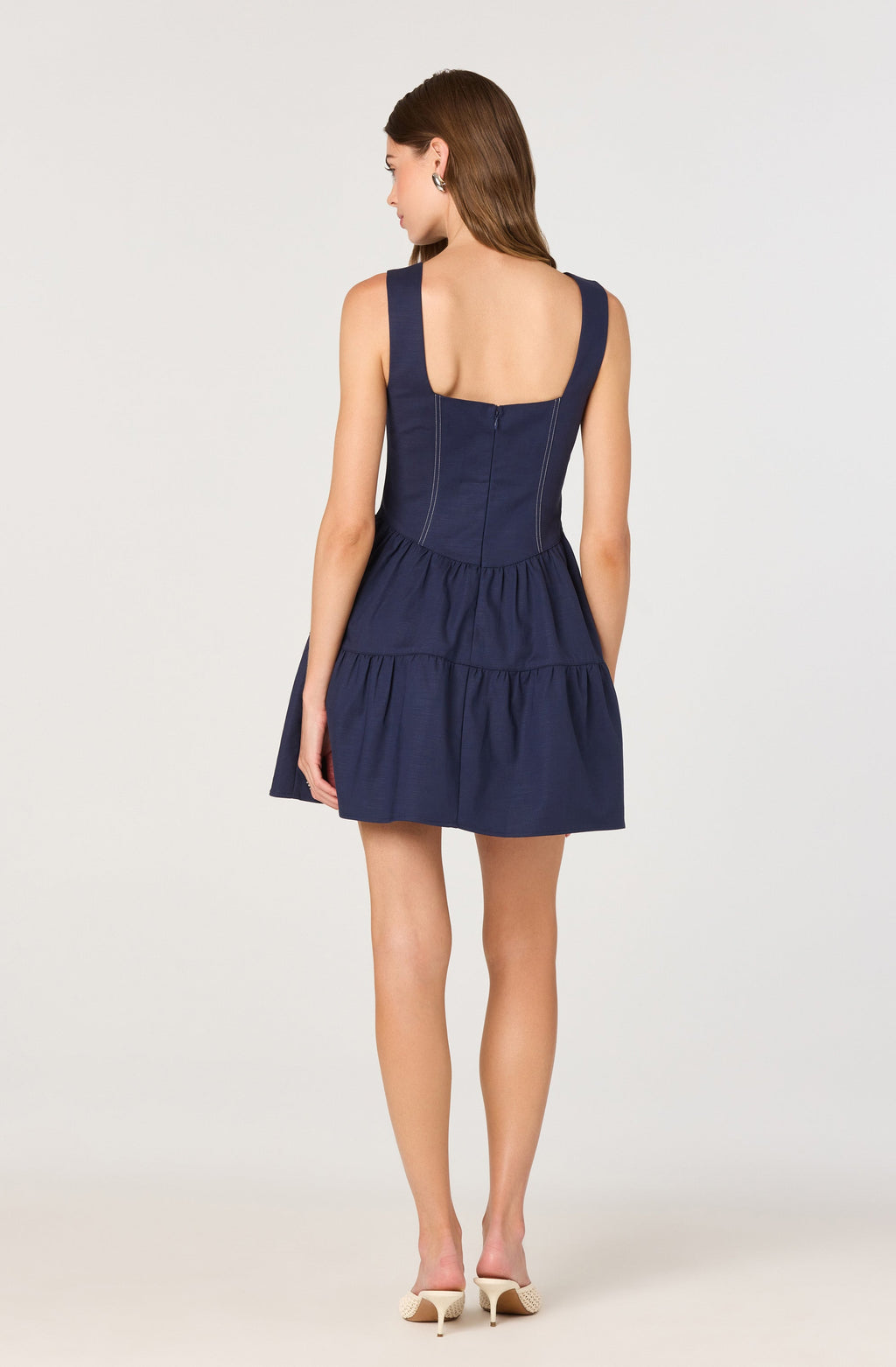 Tiered skirt mini dress