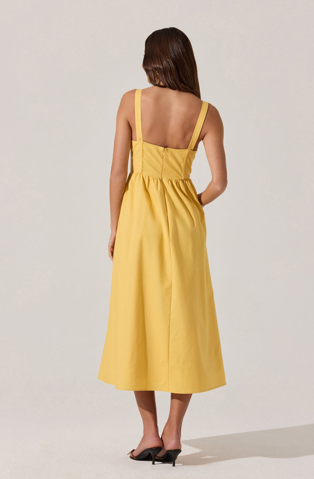 Sweetheart Corset Linen Dress